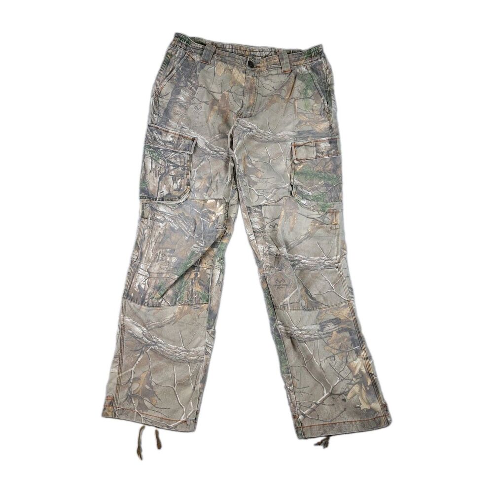 RedHead Cargo Pants Mens 34 Camo Silent-Hide Realtree Hunting Trousers